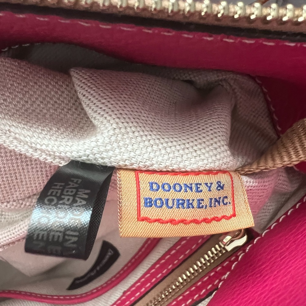 Dooney & Bourke Sorrento Satchel 30 with pocket  - Rose - Picture 7 of 11